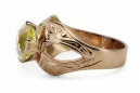 Original Vintage 14K Rose Gold Yellow Peridot Ring Vintage style vrc135r
